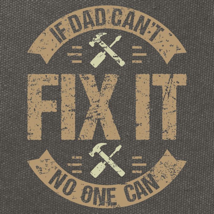 If Dad Cant Fix It No One Can Funny Mechanic & Engineer Cotton Canvas Backpack