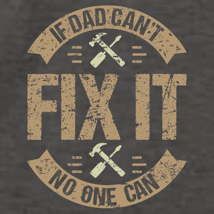 If Dad Cant Fix It No One Can Funny Mechanic & Engineer Vector Backpack