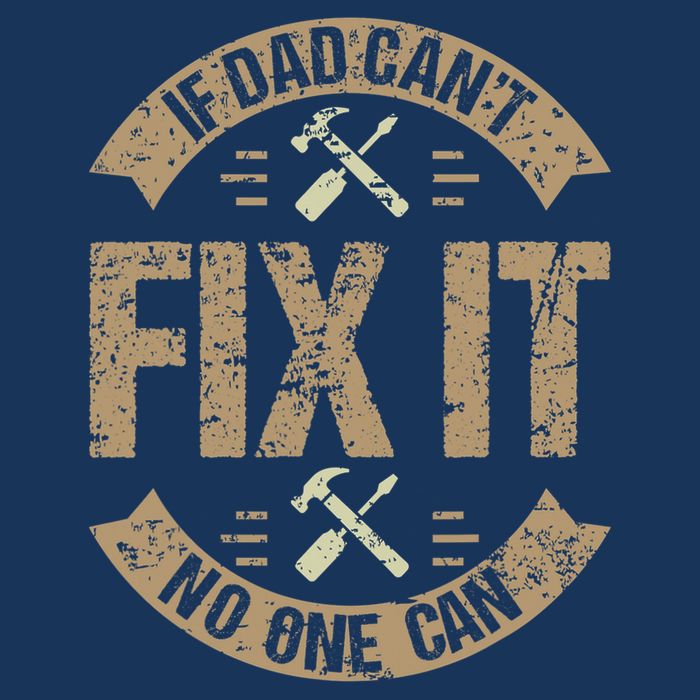 If Dad Cant Fix It No One Can Funny Mechanic & Engineer Infant Baby Jersey Bodysuit