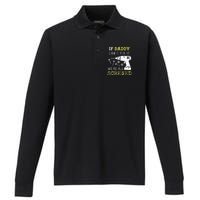 If Dad Can't Fix It We're All Screwed Performance Long Sleeve Polo