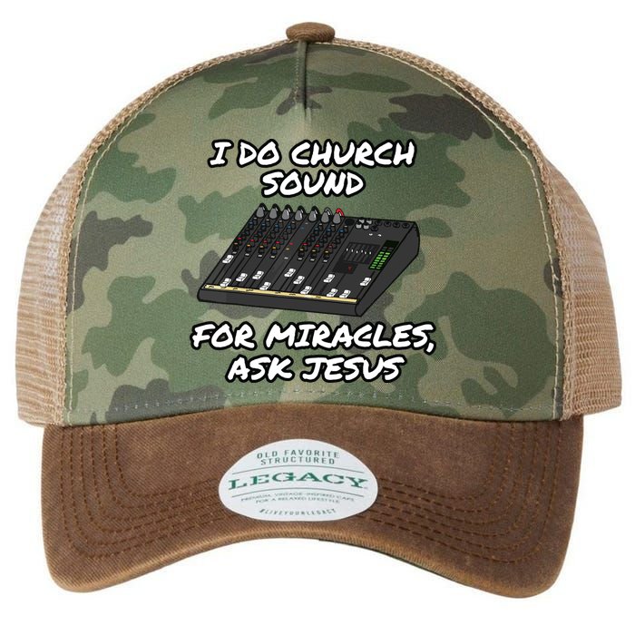 I Do Church Sound For Miracles Ask Jesus Audio Tech Funny Legacy Tie Dye Trucker Hat