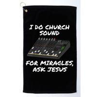 I Do Church Sound For Miracles Ask Jesus Audio Tech Funny Golf Towel