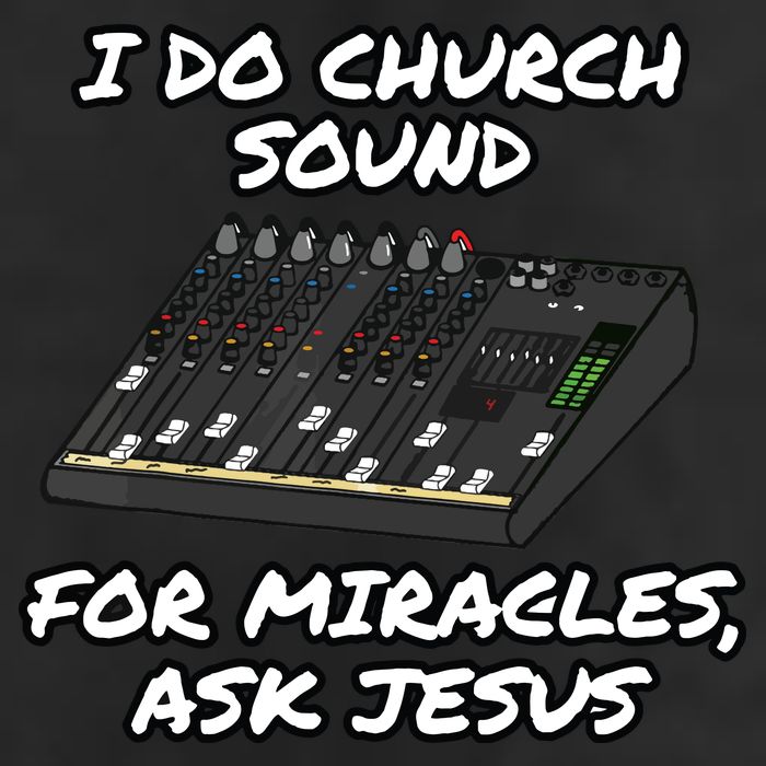 I Do Church Sound For Miracles Ask Jesus Audio Tech Funny Golf Towel