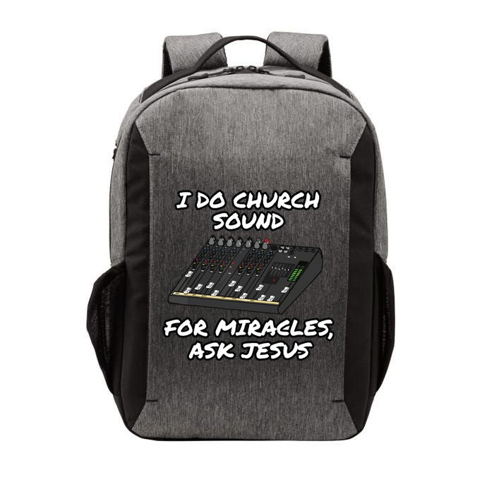 I Do Church Sound For Miracles Ask Jesus Audio Tech Funny Vector Backpack