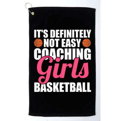 It's Definitely Coaching Basketball Asisstant Great Gift Platinum Collection Golf Towel