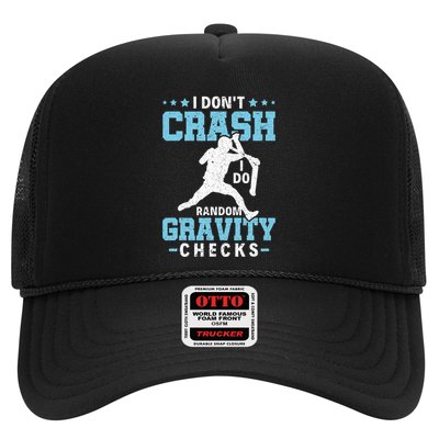 I DonT Crash I Do Random Gravity Checks Stunt Scooter Trucker Hat