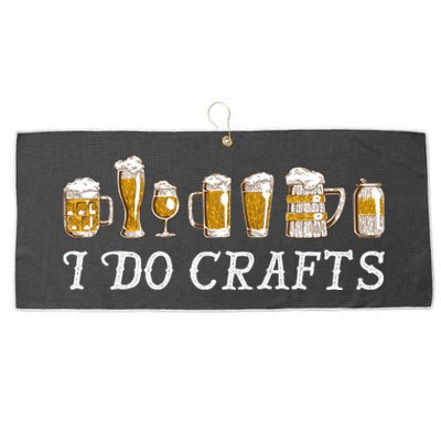 I Do Crafts Beer Lover Large Microfiber Waffle Golf Towel