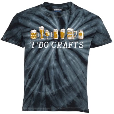 I Do Crafts Beer Lover Kids Tie-Dye T-Shirt