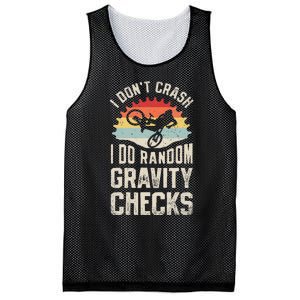 I DonT Crash I Do Random Gravity Checks Mountain Biking Mesh Reversible Basketball Jersey Tank