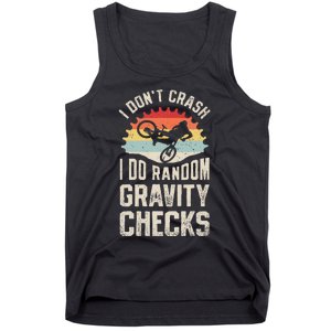 I DonT Crash I Do Random Gravity Checks Mountain Biking Tank Top