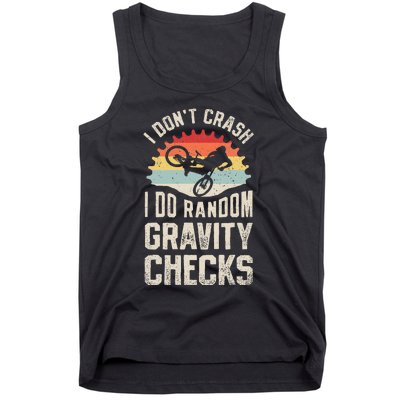 I DonT Crash I Do Random Gravity Checks Mountain Biking Tank Top