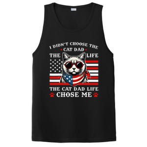 I DidnT Choose The Cat Dad Life The Cat Dad Life Chose Me PosiCharge Competitor Tank