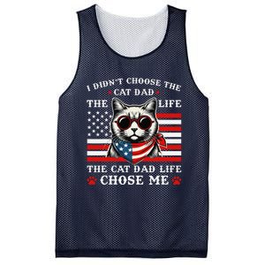 I DidnT Choose The Cat Dad Life The Cat Dad Life Chose Me Mesh Reversible Basketball Jersey Tank