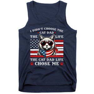 I DidnT Choose The Cat Dad Life The Cat Dad Life Chose Me Tank Top