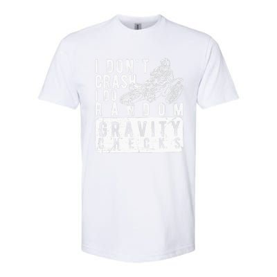 I Don't Crash, I Do Random Gravity Checks Dirt Bike Softstyle CVC T-Shirt