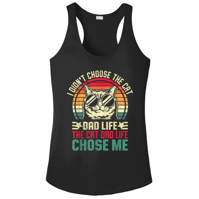 I DidnT Choose The Cat Dad Life The Cat Dad Life Chose Me Ladies PosiCharge Competitor Racerback Tank