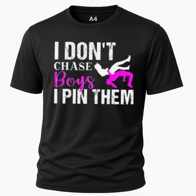 I Don't Chase Boys I Pin Them Shirt  Wrestling Girls  Performance Shirt