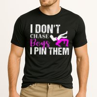 I Don't Chase Boys I Pin Them Shirt  Wrestling Girls  Cooling Performance Crew T-Shirt