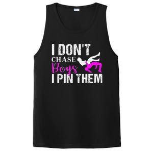 I Don't Chase Boys I Pin Them Shirt  Wrestling Girls  PosiCharge Competitor Tank