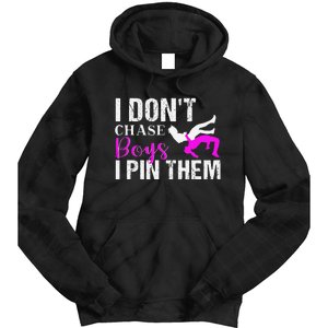 I Don't Chase Boys I Pin Them Shirt  Wrestling Girls  Tie Dye Hoodie