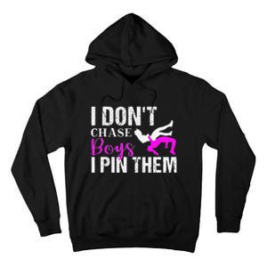 I Don't Chase Boys I Pin Them Shirt  Wrestling Girls  Tall Hoodie