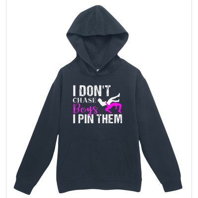 I Don't Chase Boys I Pin Them Shirt  Wrestling Girls  Urban Pullover Hoodie