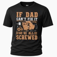 If Dad Cant Fix It Retro Dad Tools Cooling Performance Crew T-Shirt