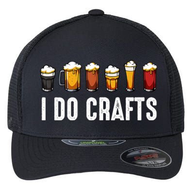 I Do Crafts Beer Cute Gift Flexfit Unipanel Trucker Cap