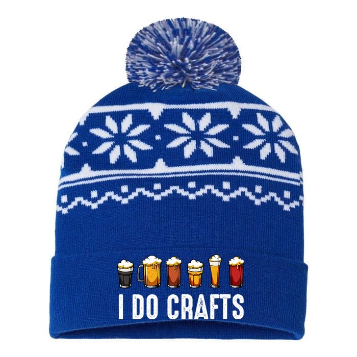 I Do Crafts Beer Cute Gift USA-Made Snowflake Beanie