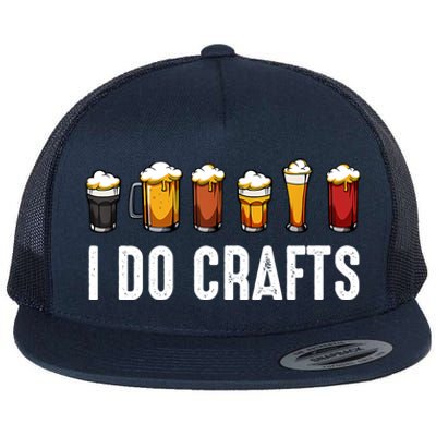 I Do Crafts Beer Cute Gift Flat Bill Trucker Hat