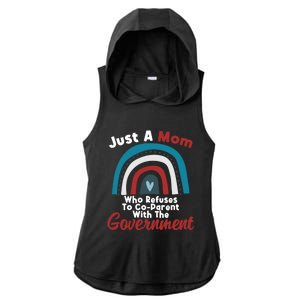 I Don't Coparent With The Governt Respect Freedom Gift Ladies PosiCharge Tri-Blend Wicking Draft Hoodie Tank