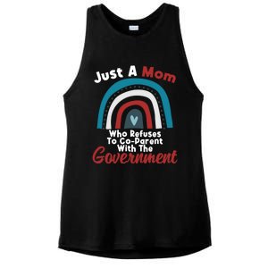 I Don't Coparent With The Governt Respect Freedom Gift Ladies PosiCharge Tri-Blend Wicking Tank