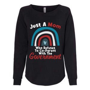 I Don't Coparent With The Governt Respect Freedom Gift Womens California Wash Sweatshirt