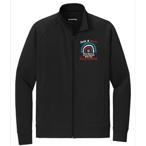 I Don't Coparent With The Governt Respect Freedom Gift Stretch Full-Zip Cadet Jacket