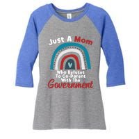 I Don't Coparent With The Governt Respect Freedom Gift Women's Tri-Blend 3/4-Sleeve Raglan Shirt