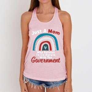 I Don't Coparent With The Governt Respect Freedom Gift Women's Knotted Racerback Tank