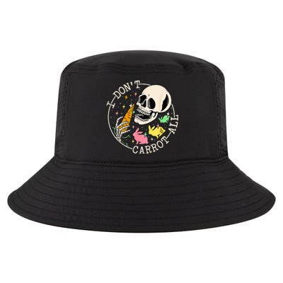 I Don't Carrot All Easter Skull Funny Easter Skeleton Cool Comfort Performance Bucket Hat