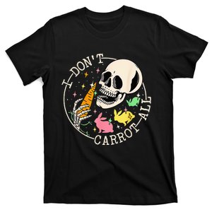 I Don't Carrot All Easter Skull Funny Easter Skeleton T-Shirt