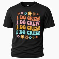 I Do Crew Bride & Bridesmaid Groovy Bachelorette Matching Performance Shirt