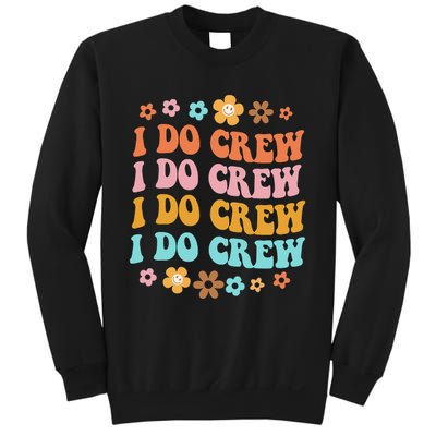 I Do Crew Bride & Bridesmaid Groovy Bachelorette Matching Sweatshirt