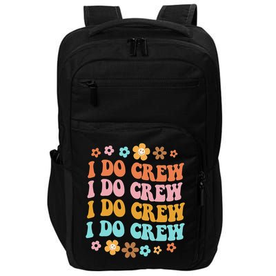 I Do Crew Bride & Bridesmaid Groovy Bachelorette Matching Impact Tech Backpack