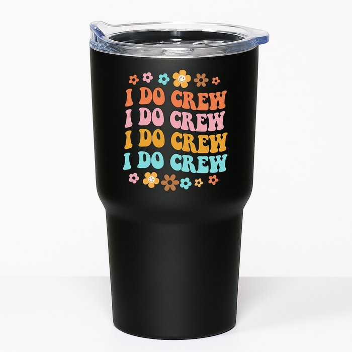 I Do Crew Bride & Bridesmaid Groovy Bachelorette Matching Tumbler