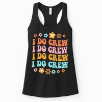 I Do Crew Bride & Bridesmaid Groovy Bachelorette Matching Womens Tank Top