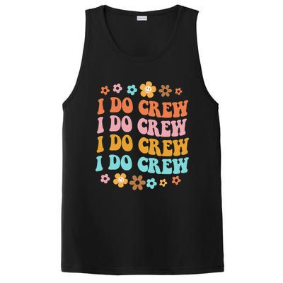 I Do Crew Bride & Bridesmaid Groovy Bachelorette Matching PosiCharge Competitor Tank