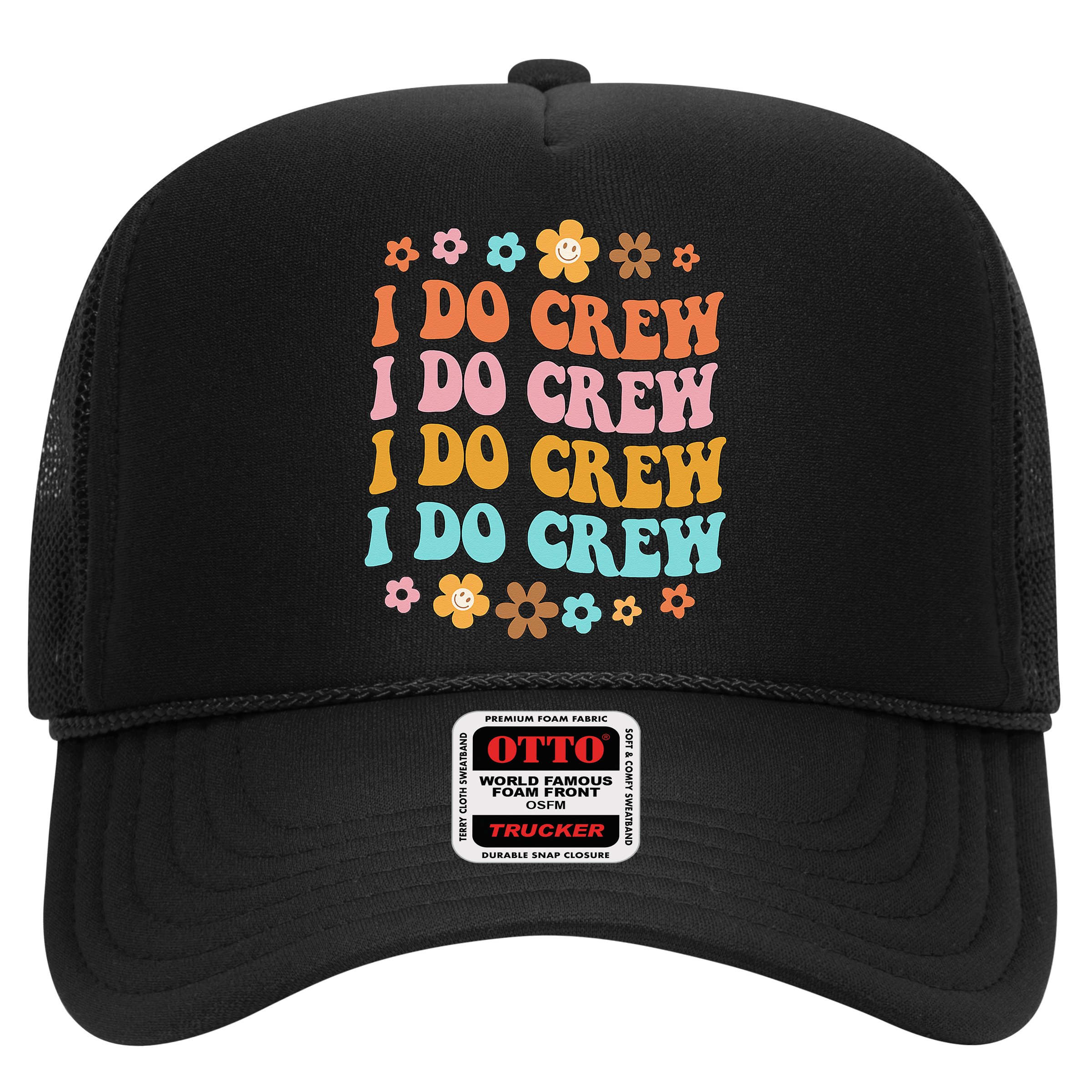 I Do Crew Bride & Bridesmaid Groovy Bachelorette Matching Hat