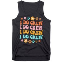 I Do Crew Bride & Bridesmaid Groovy Bachelorette Matching Tank Top