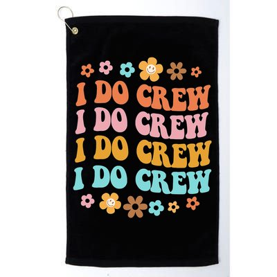 I Do Crew Bride & Bridesmaid Groovy Bachelorette Matching Golf Towel
