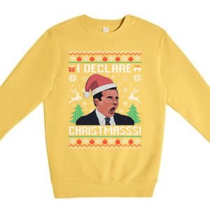 I Declare Christmas, The Office Christmas Sweater Premium Crewneck Sweatshirt