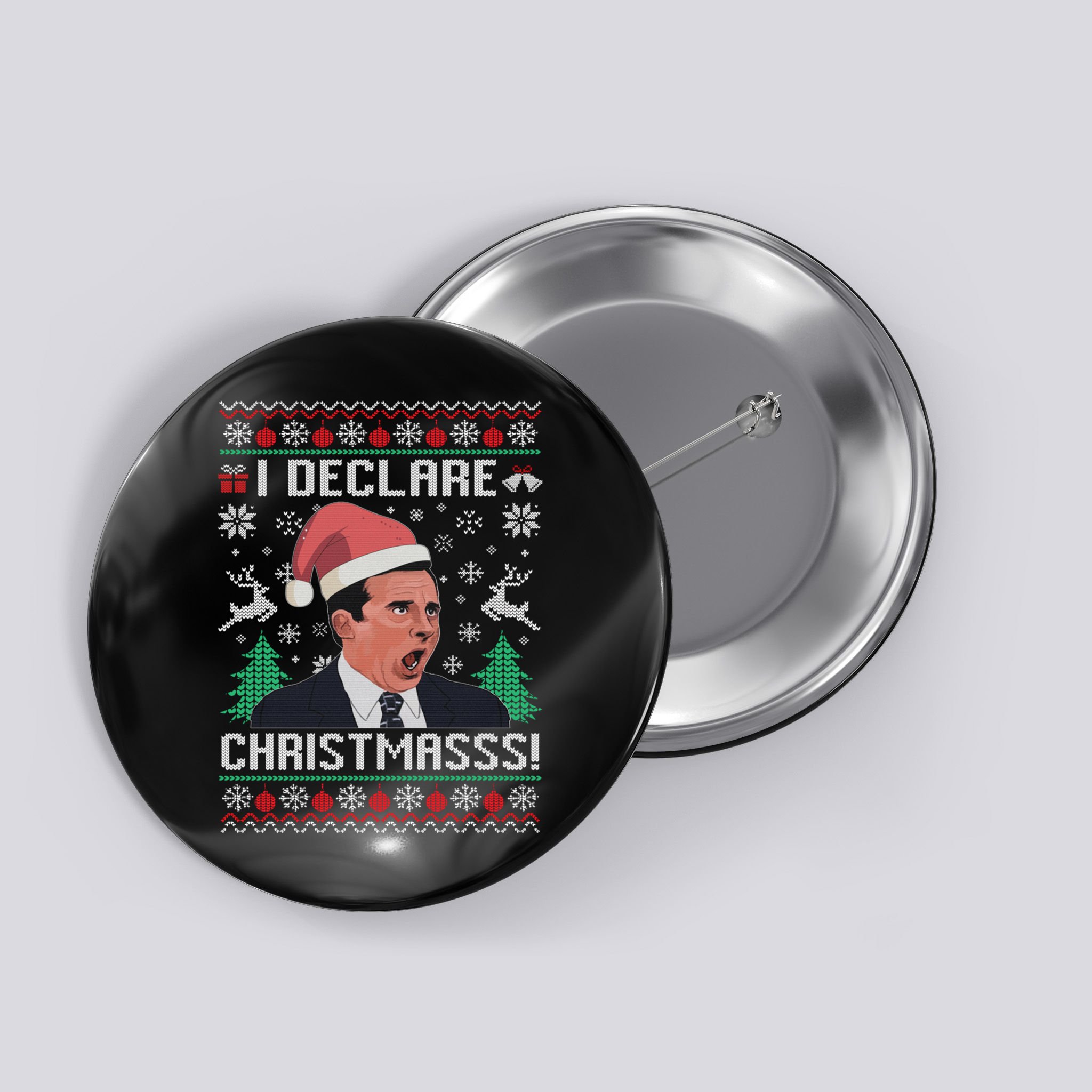 I Declare Christmas, The Office Christmas Sweater Button