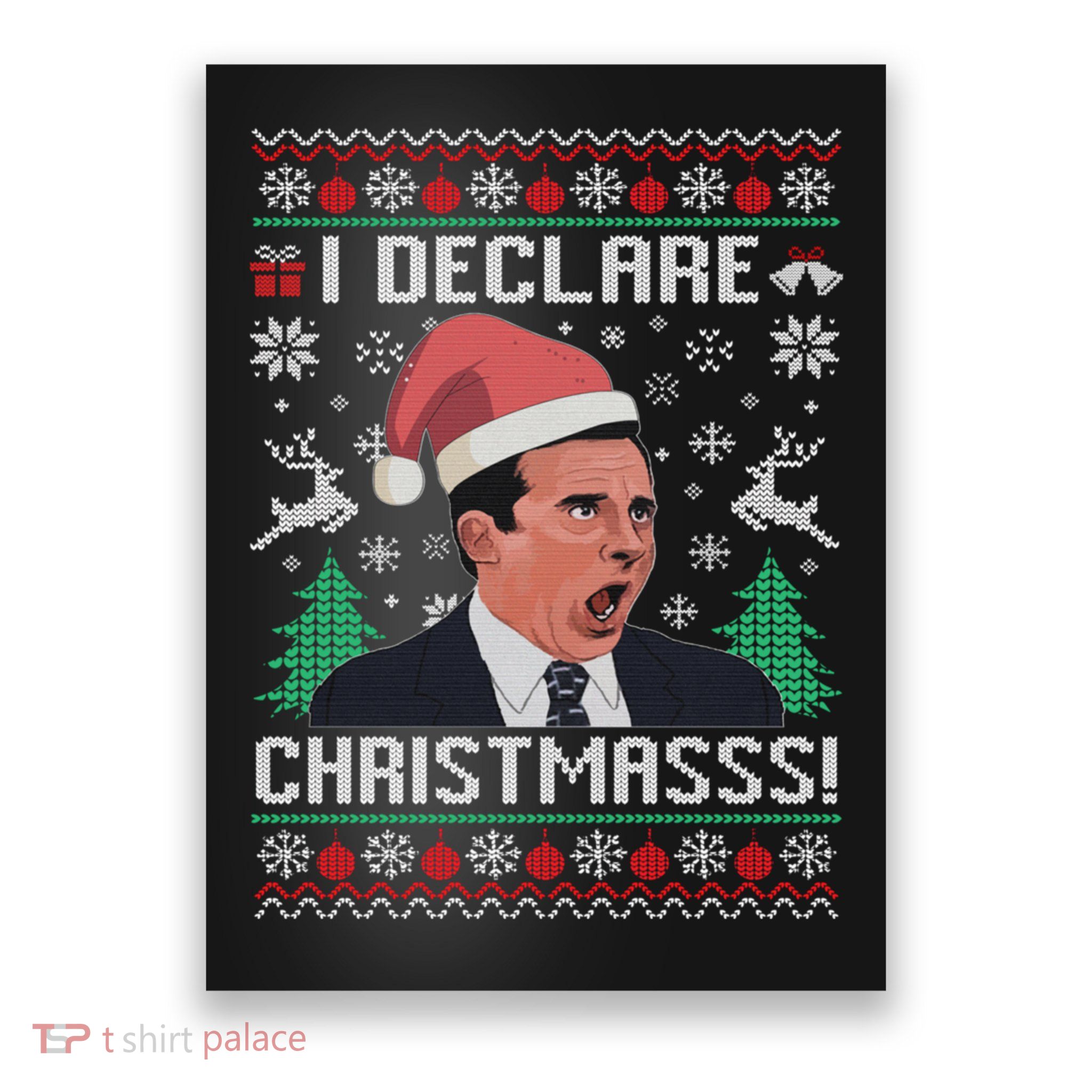 I Declare Christmas, The Office Christmas Sweater Poster